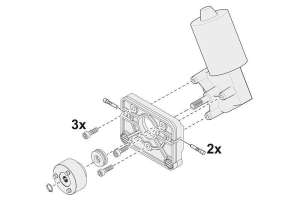 Moteur avec engrenage d&#39;entraînement Twist XL