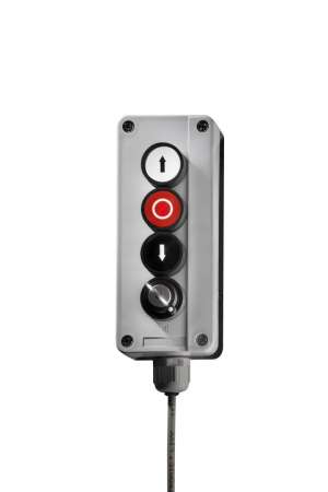 OPEN/STOP/CLOSE control box with lock