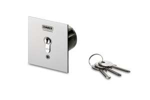 2-pole key switch with insert