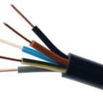 Електричний кабель заземлення YKY wire 0.6/1kV 5x16mm2 ЧОРНИЙ ЕЛЕКТРОКАБЕЛЬ 1м