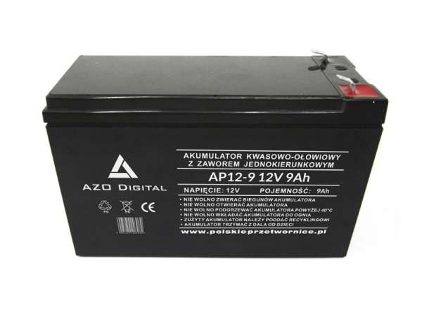 Batería VRLA AGM sin mantenimiento AP12-9 12V 9Ah