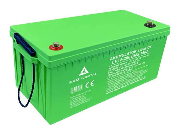 LiFePO4 LP12-200 batteri 200Ah 12V 150A