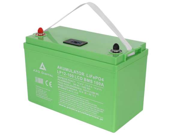 LIFEPO4 battery LP12-100 100AH ​​12V 100A LCD