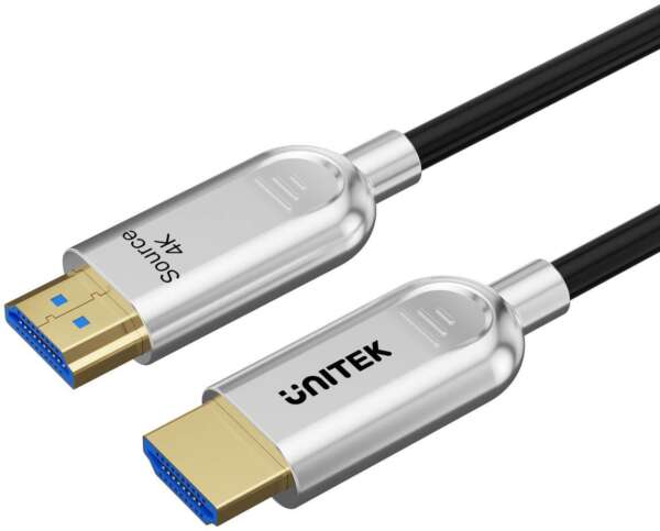 Unitek HDMI 2.0 AOC optisk kabel 4K 60Hz 15 m