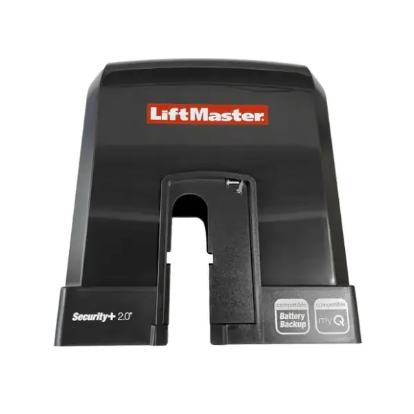 Juodas „LiftMaster“ variklio dangtis 041A0318